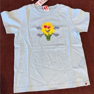 Ice Cream Graphic Kids T-Shirt - Light Blue